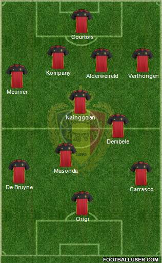 Belgium Formation 2016