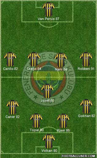 Fenerbahçe SK Formation 2016