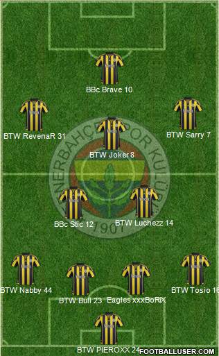 Fenerbahçe SK Formation 2016
