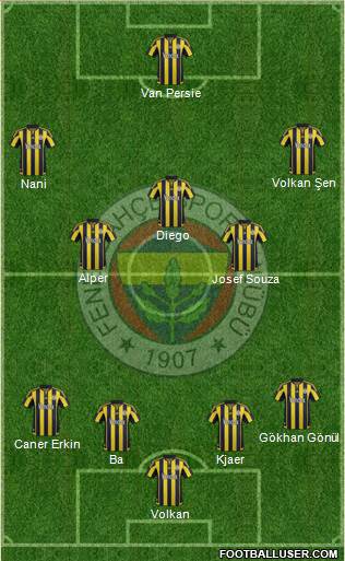 Fenerbahçe SK Formation 2016