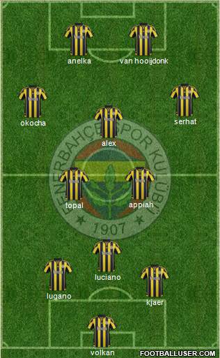 Fenerbahçe SK Formation 2016