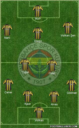 Fenerbahçe SK Formation 2016