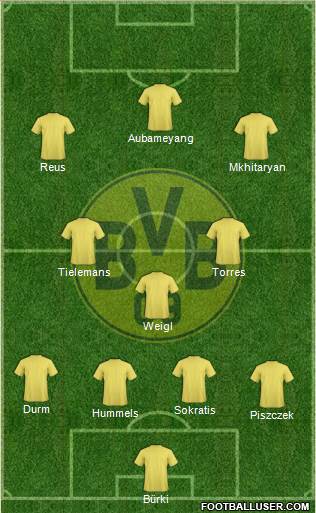 Borussia Dortmund Formation 2016