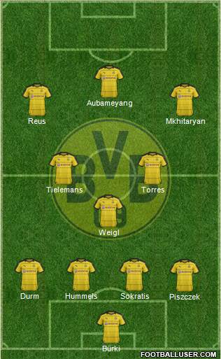 Borussia Dortmund Formation 2016
