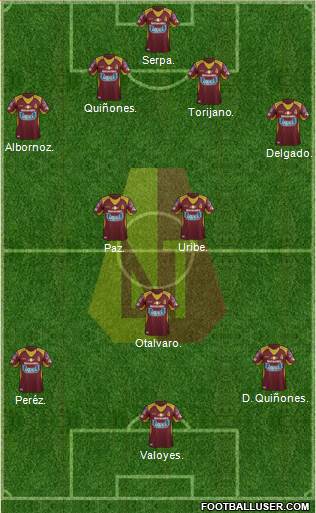 CC Deportes Tolima Formation 2016
