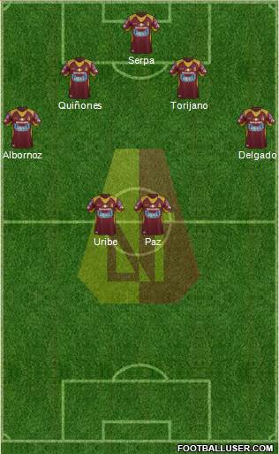 CC Deportes Tolima Formation 2016