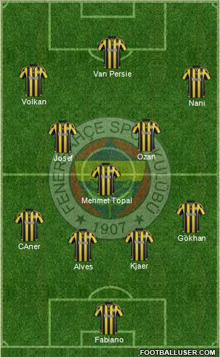 Fenerbahçe SK Formation 2016