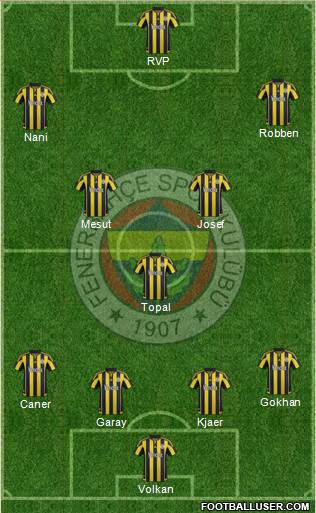 Fenerbahçe SK Formation 2016