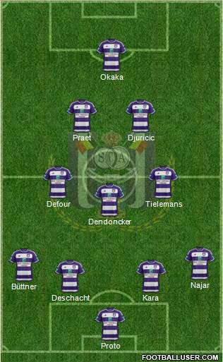 RSC Anderlecht Formation 2016