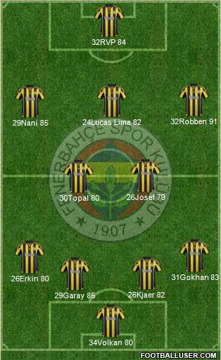 Fenerbahçe SK Formation 2016