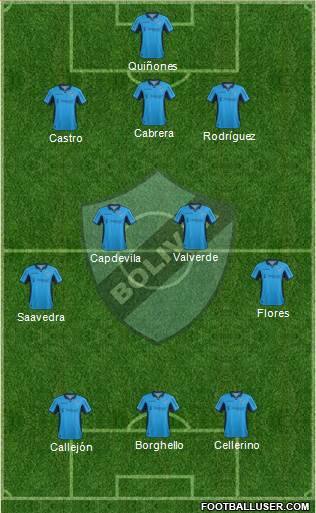 C Bolívar football formation