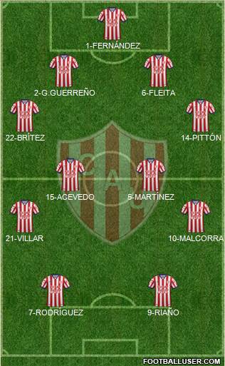 Unión de Santa Fe Formation 2016