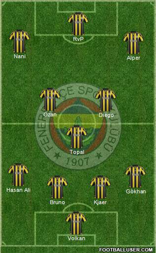 Fenerbahçe SK Formation 2016