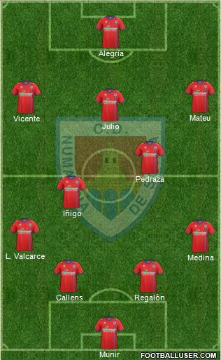 C.D. Numancia S.A.D. Formation 2016
