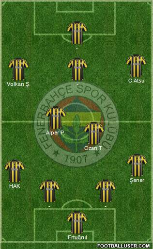 Fenerbahçe SK Formation 2016