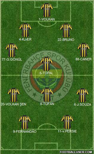 Fenerbahçe SK Formation 2016