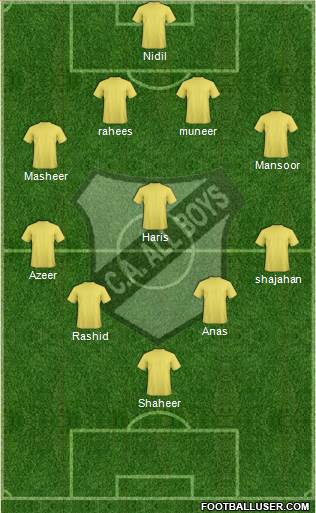 All Boys Formation 2016
