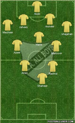 All Boys Formation 2016
