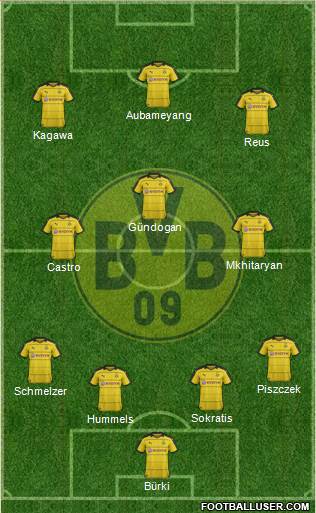 Borussia Dortmund Formation 2016