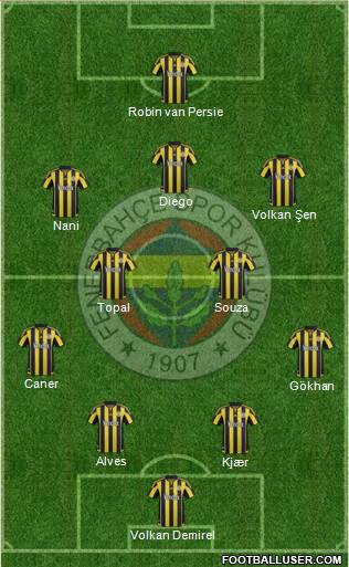 Fenerbahçe SK Formation 2016