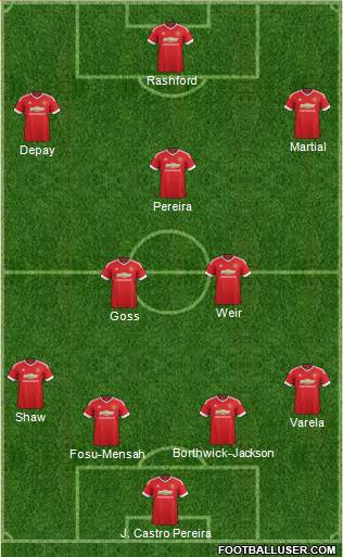 Manchester United Formation 2016