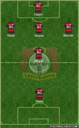 Bayer 04 Leverkusen Formation 2016