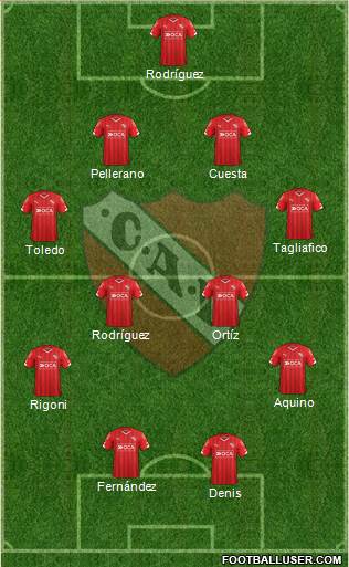 Independiente Formation 2016