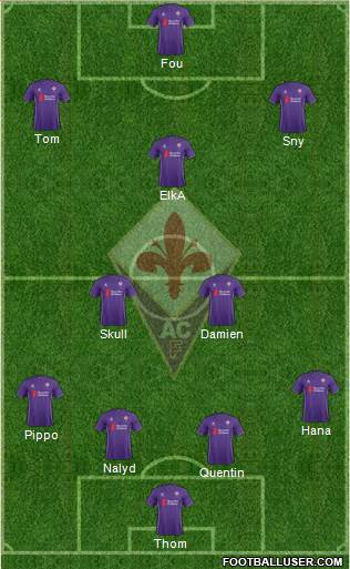 Fiorentina Formation 2016