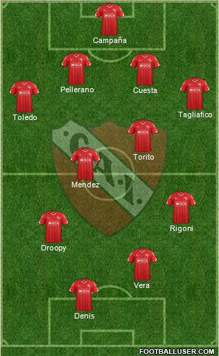 Independiente Formation 2016