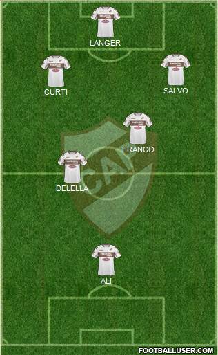 Platense football formation