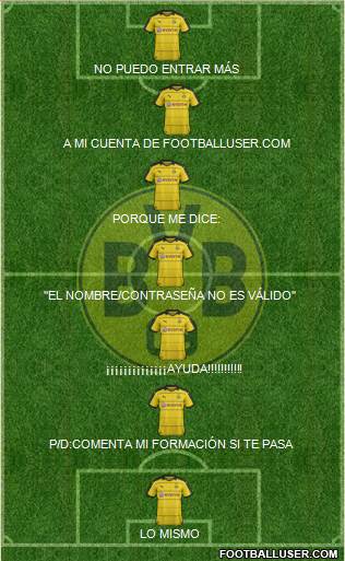 Borussia Dortmund Formation 2016