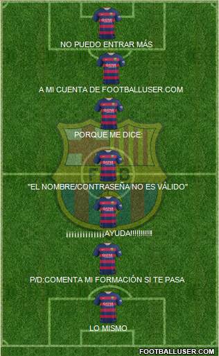 F.C. Barcelona Formation 2016