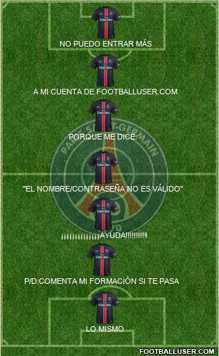 Paris Saint-Germain Formation 2016