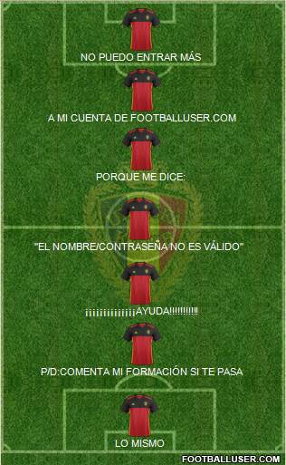 Belgium Formation 2016