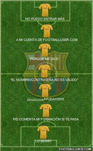 F.C. Barcelona Formation 2016