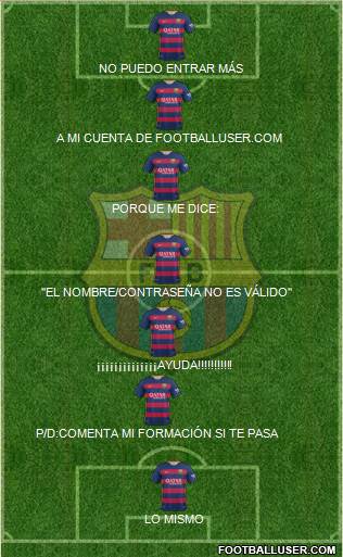 F.C. Barcelona Formation 2016