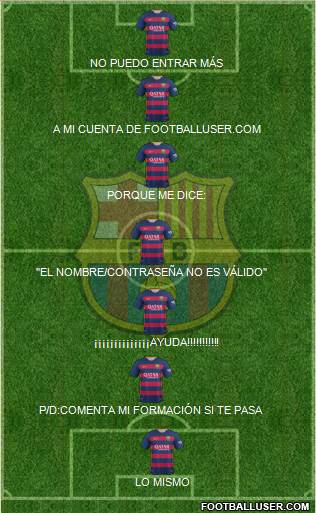 F.C. Barcelona Formation 2016