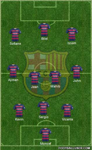 F.C. Barcelona Formation 2016