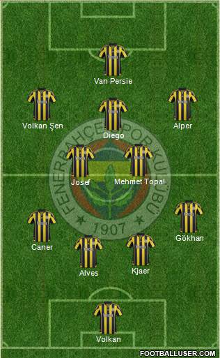 Fenerbahçe SK Formation 2016
