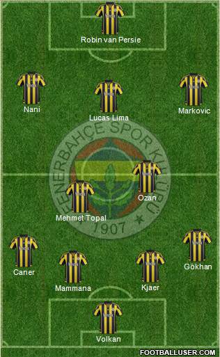 Fenerbahçe SK Formation 2016