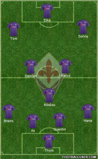Fiorentina Formation 2016