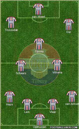 Willem II football formation