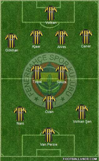 Fenerbahçe SK Formation 2016