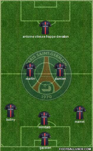 Paris Saint-Germain Formation 2016