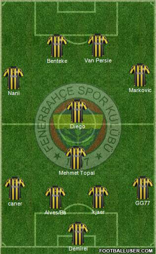 Fenerbahçe SK Formation 2016