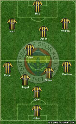 Fenerbahçe SK Formation 2016