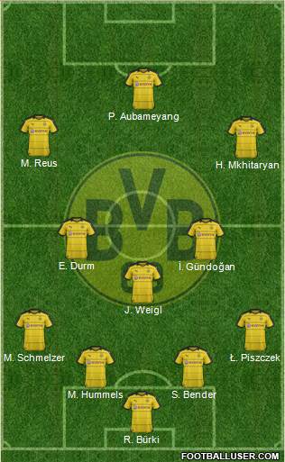 Borussia Dortmund Formation 2016