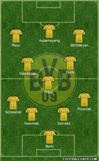 Borussia Dortmund Formation 2016