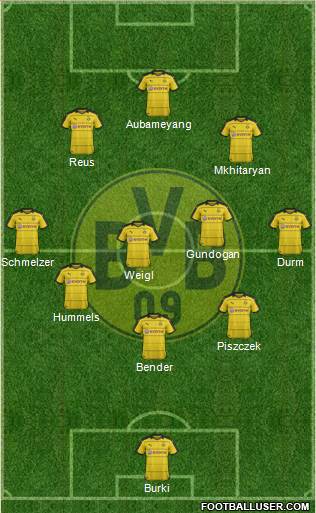 Borussia Dortmund Formation 2016