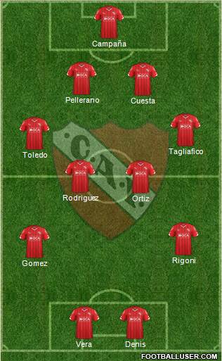 Independiente Formation 2016